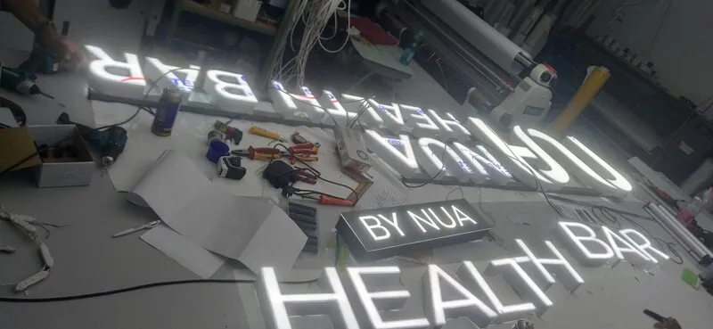 Изготовление объёмной световой вывески