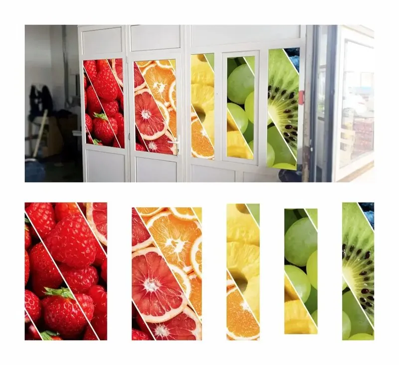 Два стиля оформления фруктового павильона