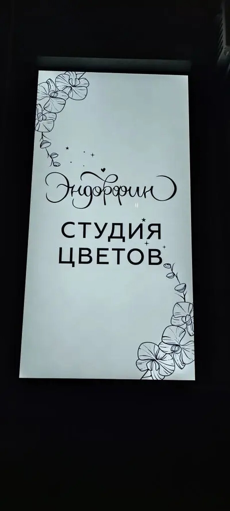 Наружная реклама для цветочной студии