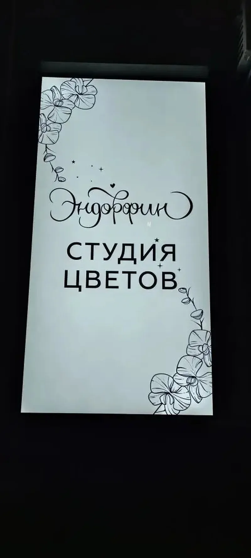 Наружная реклама для цветочной студии