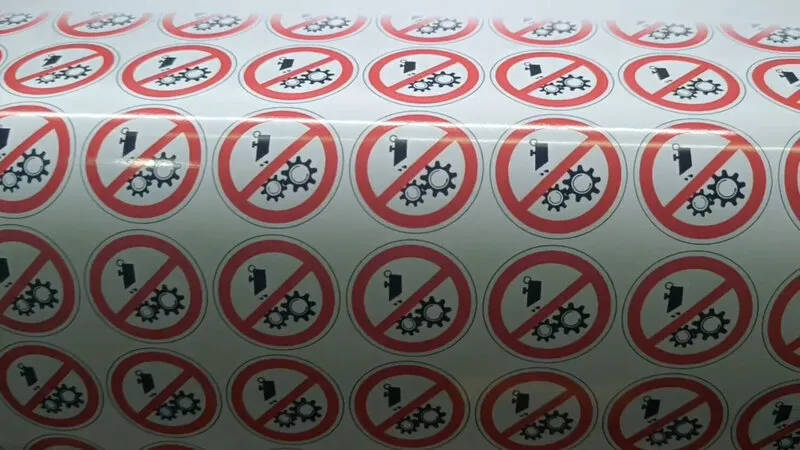 Производство наклеек для маркировки оборудования и зон ограниченного доступа